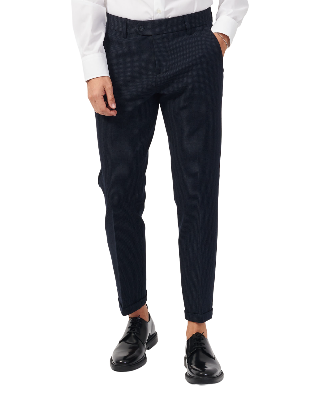 Mulish completo giacca monopetto e pantaloni con motivo puntinato nero