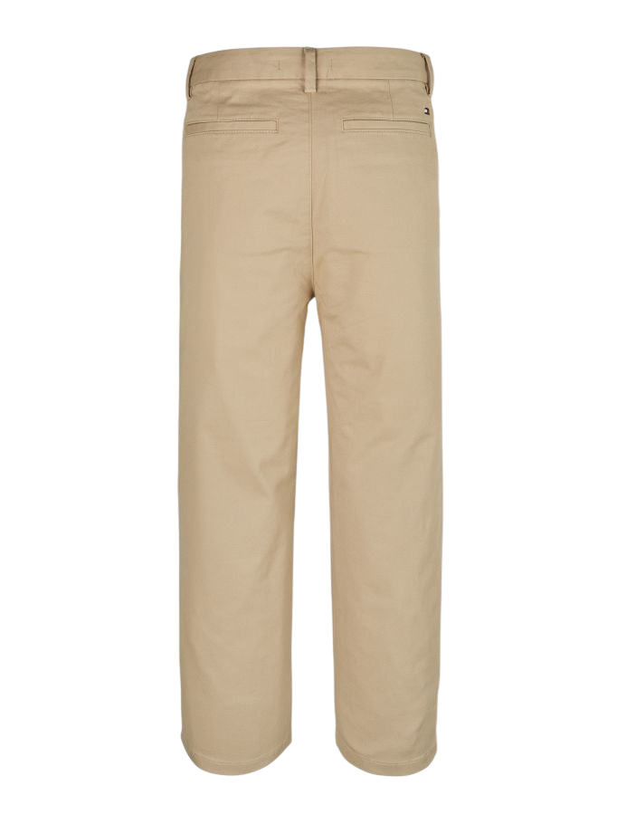Tommy Hilfiger pantaloni chino bambino con pinces beige