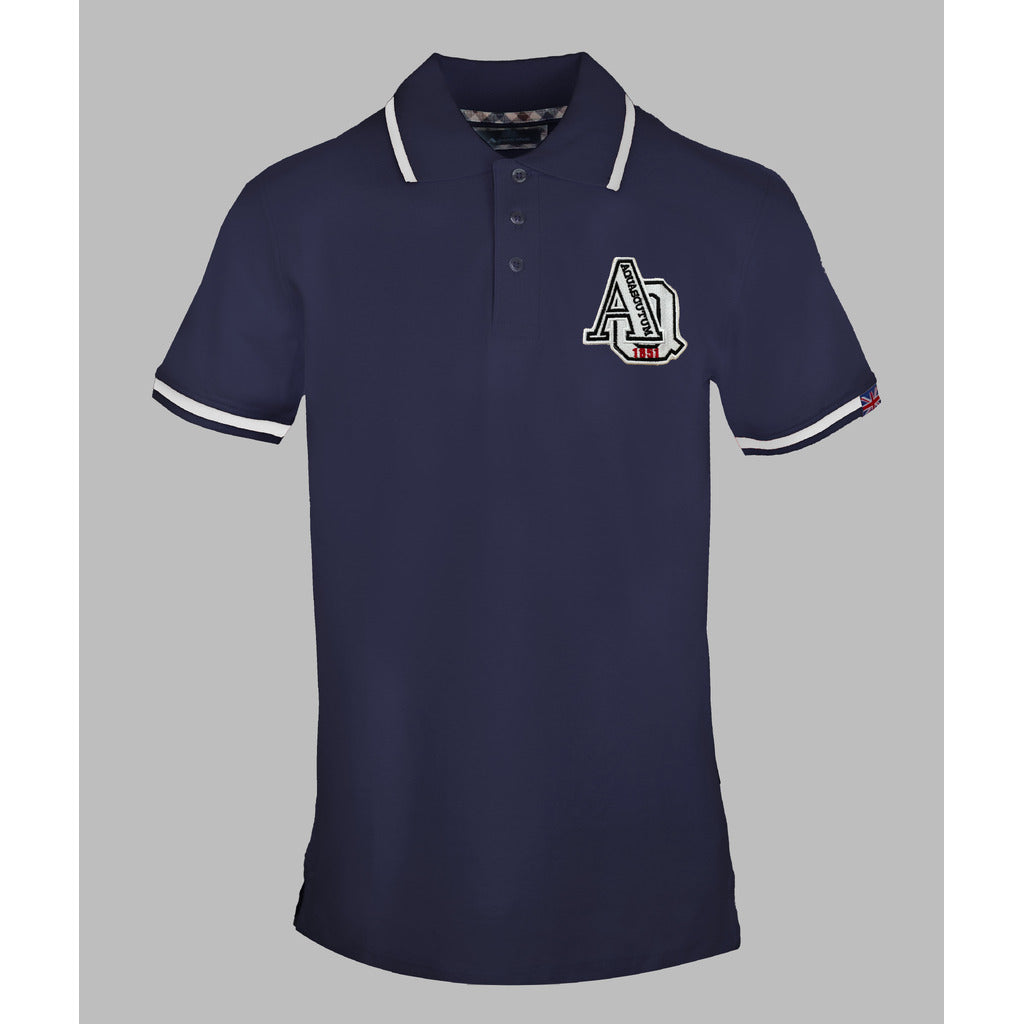 Polo Aquascutum Cotone Elasticizzato Blu Navy - mem39