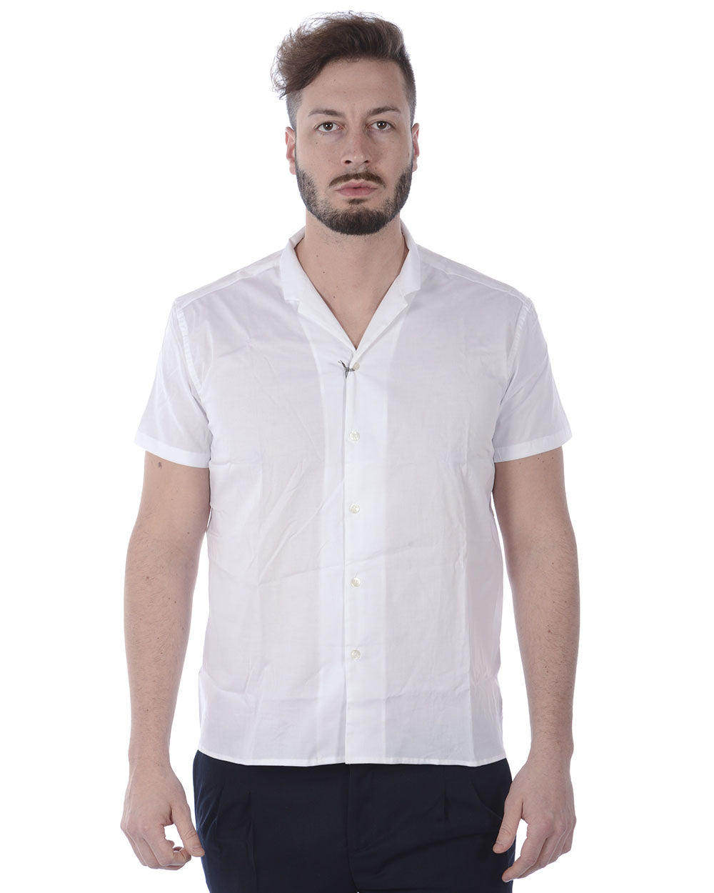 Camicia Bianca Daniele Alessandrini - Cotone - mem39