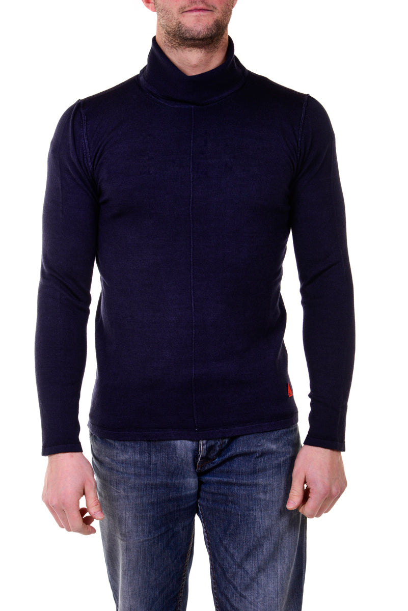 Maglia Lana Merino Blu I'M C COUTURE - mem39