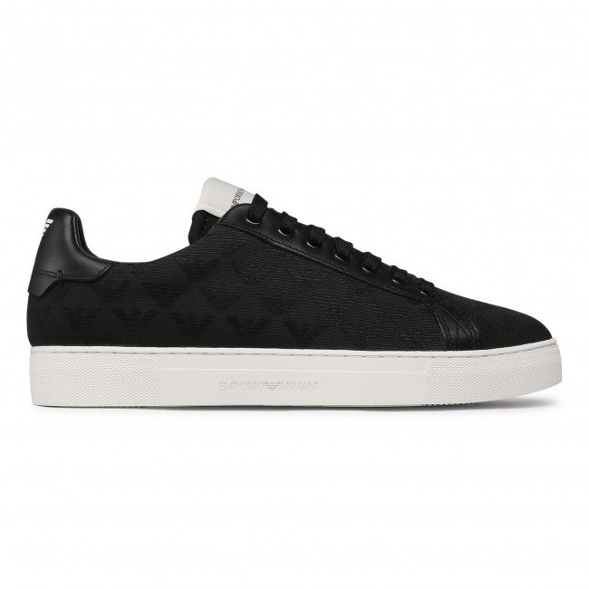 Sneakers Nero Emporio Armani in Pelle Bovina - mem39