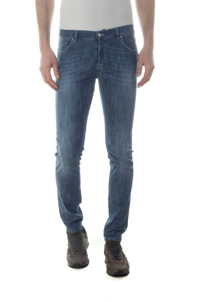 Jeans Daniele Alessandrini Cotone Elasticizzato Scuro - mem39