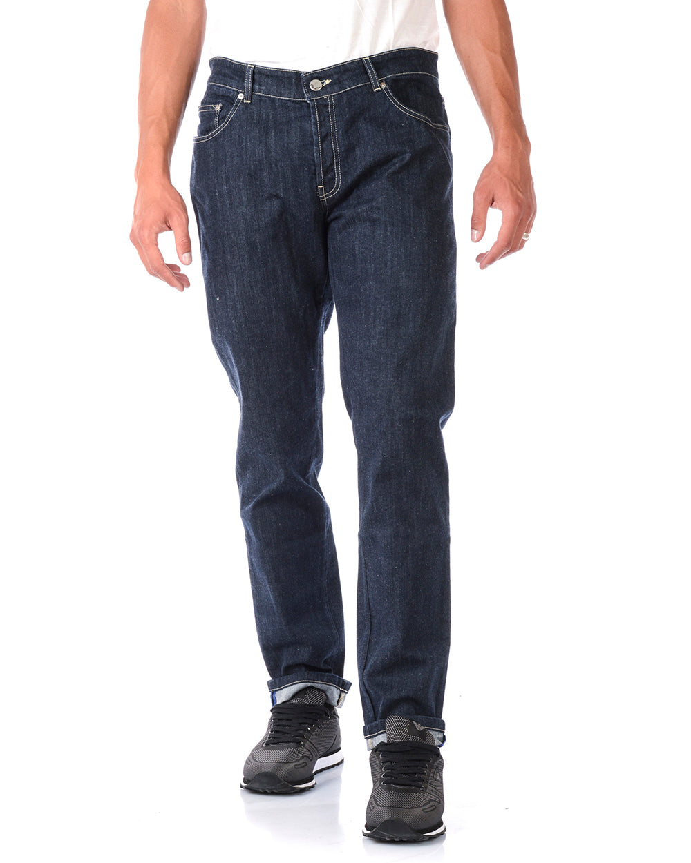 Jeans Blu Denim Daniele Alessandrini M - mem39