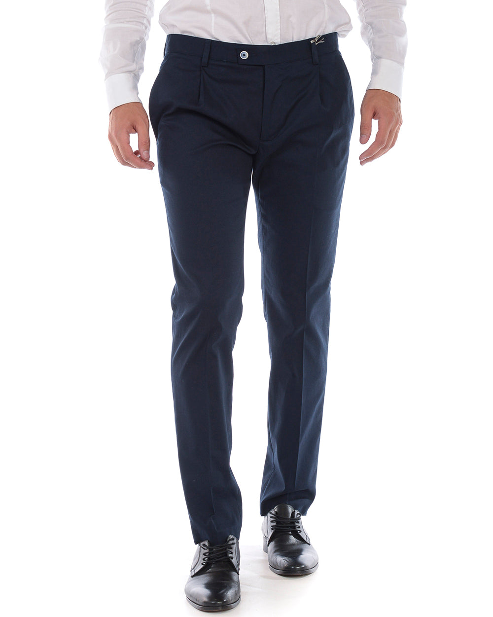 Pantaloni Blu Cotone ed Elastan - Daniele Alessandrini - mem39