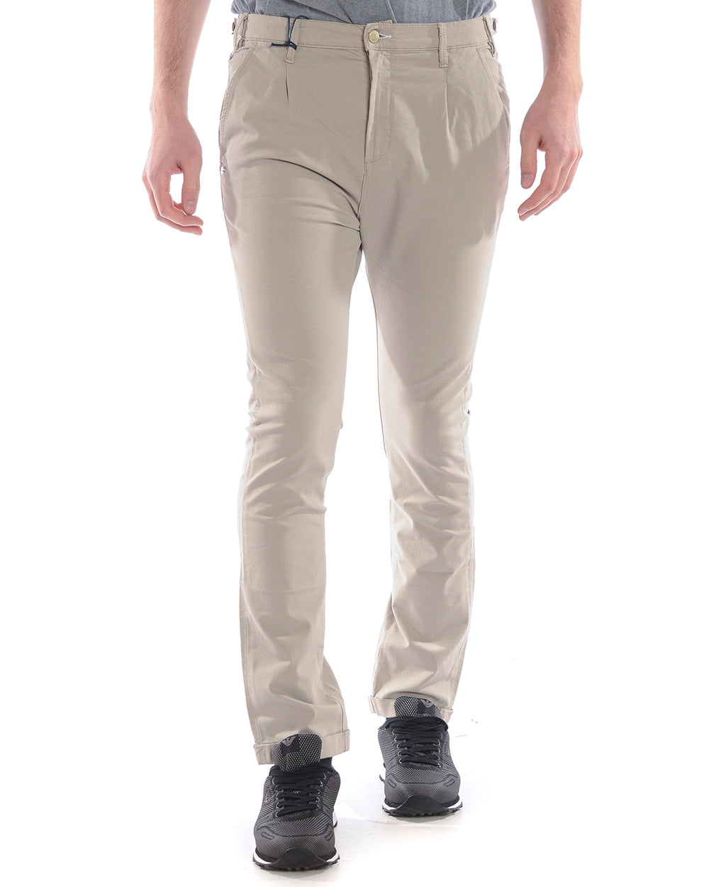 Pantaloni Daniele Alessandrini Grigio Scuro M - mem39