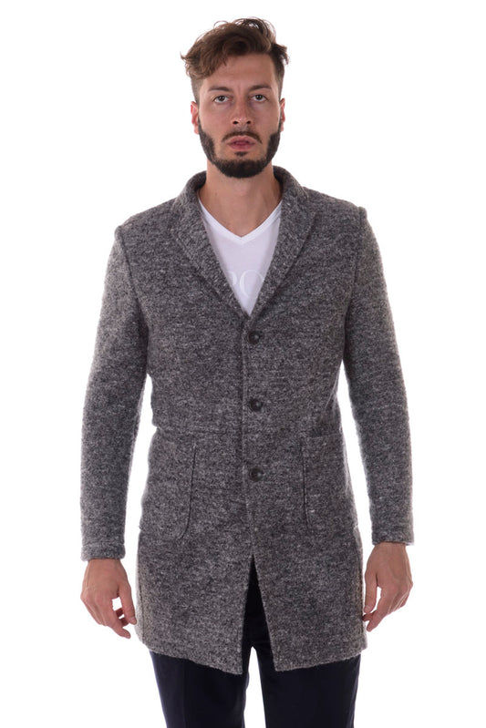 Cappotto Maschile Grigio in Alpaca by Daniele Alessandrini - mem39