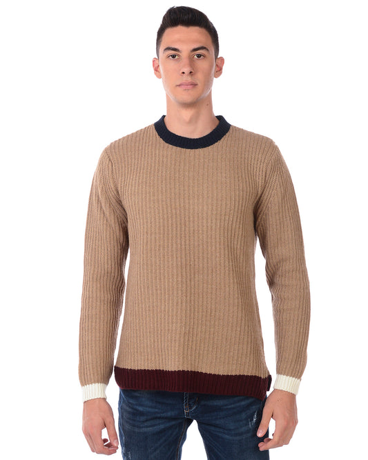 Maglione Beige Daniele Alessandrini - mem39