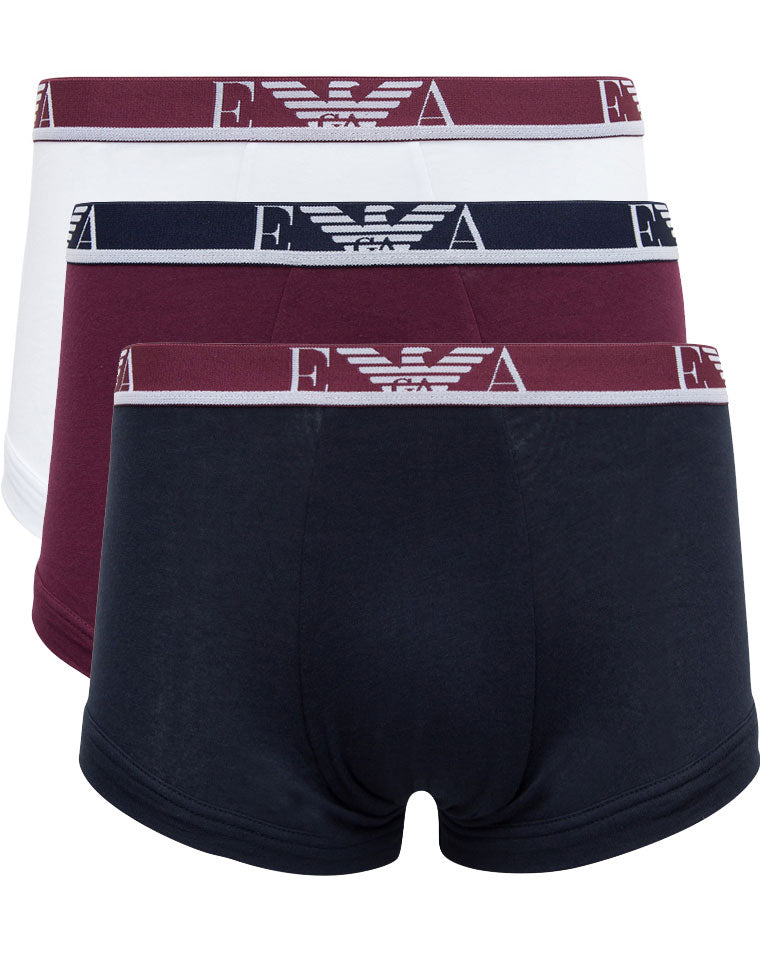 Set 3 Boxer Cotone Elasticizzato Emporio Armani - mem39