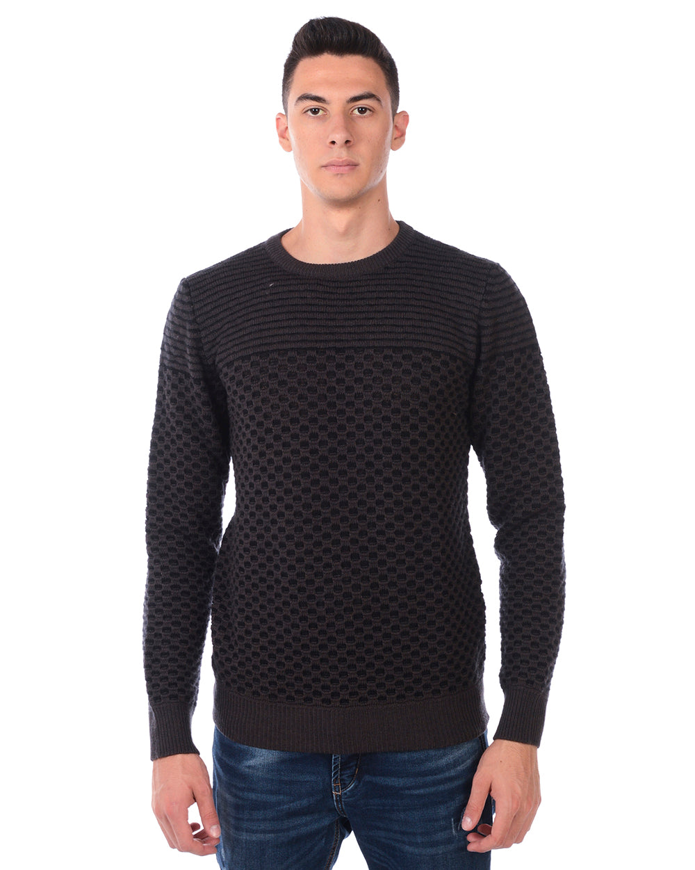 Maglione in Lana e Mohair Distinto Daniele Alessandrini - mem39