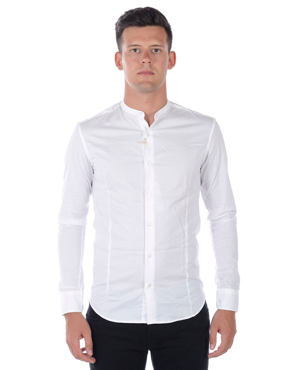 Camicia Slim Fit Daniele Alessandrini Azzurra - mem39