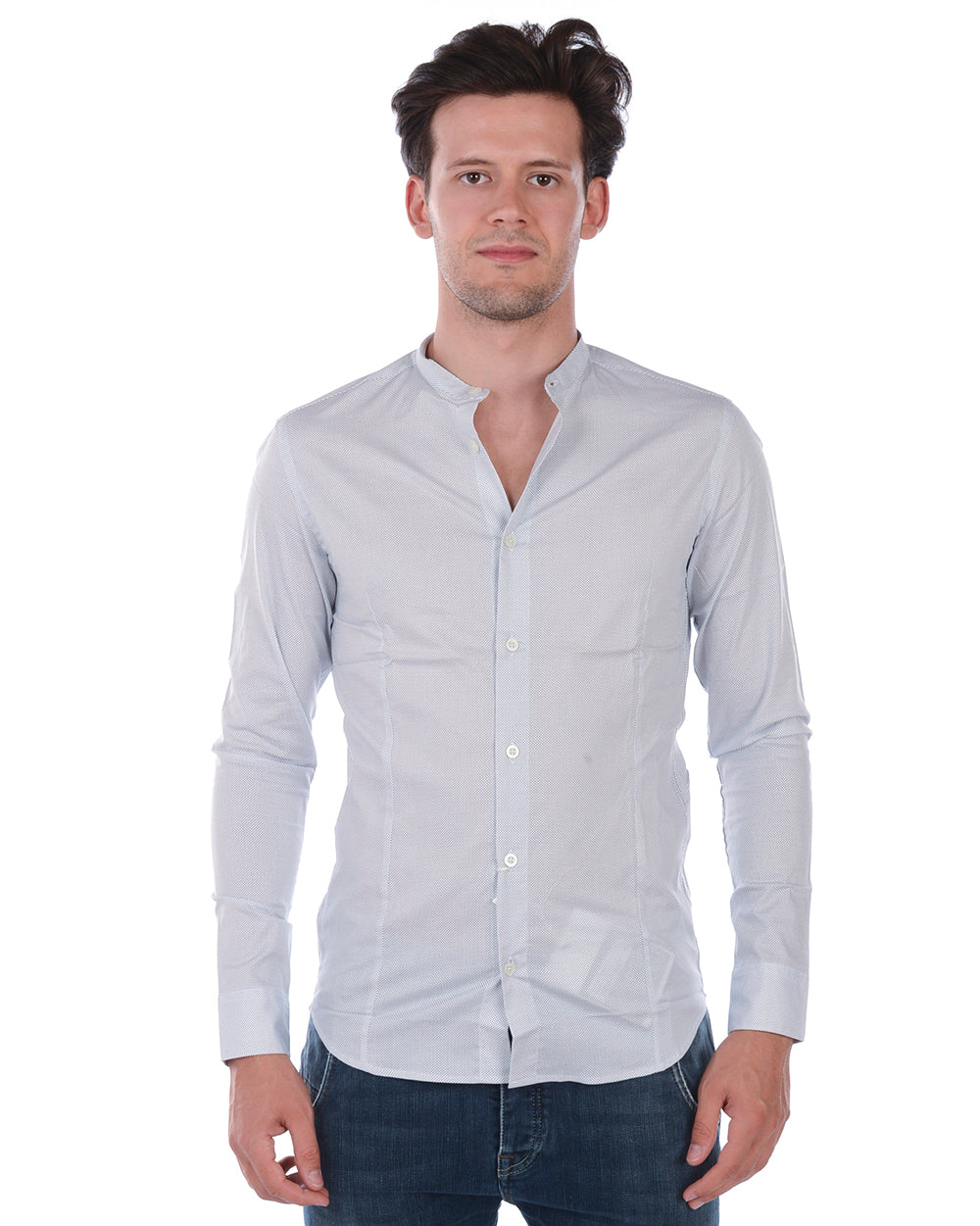 Camicia Bianca Slim Fit Daniele Alessandrini - mem39