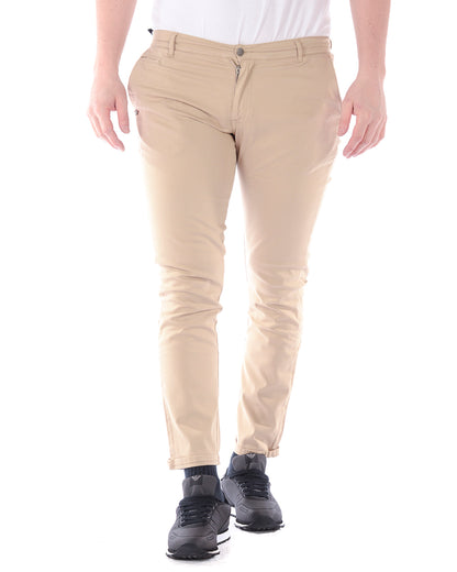 Pantaloni Blu Cotone ed Elastan Daniele Alessandrini - mem39