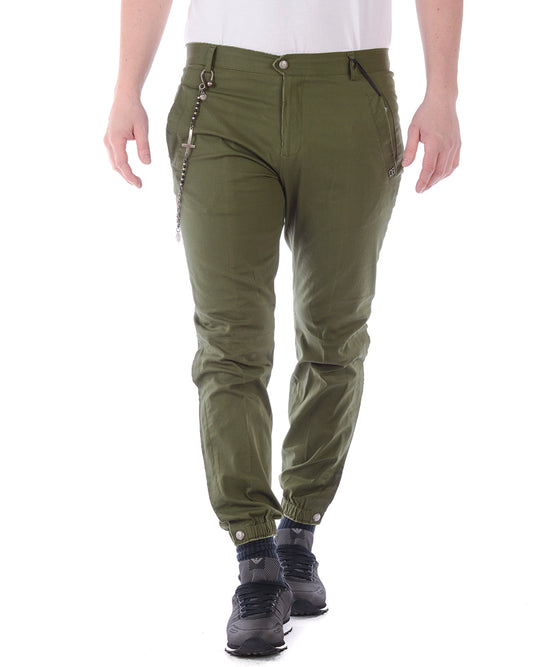 Pantaloni Verde Militare Daniele Alessandrini - mem39