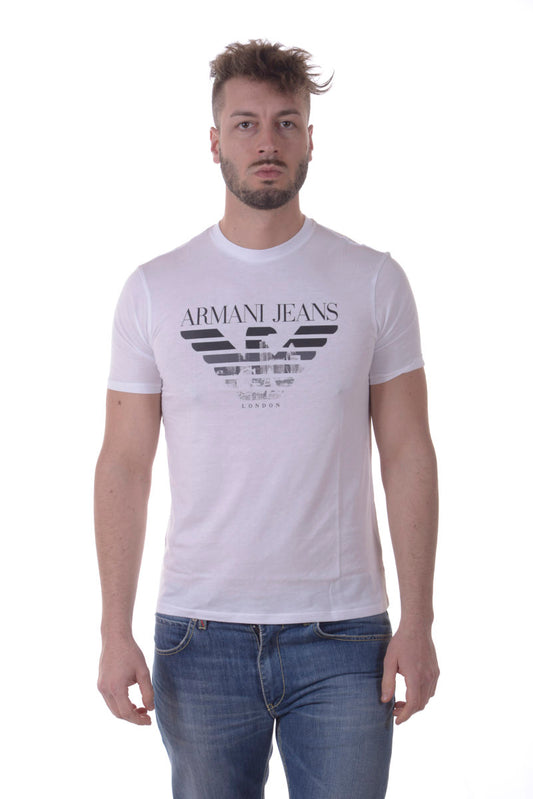 Maglietta Armani Jeans AJ in Cotone Bianco - mem39