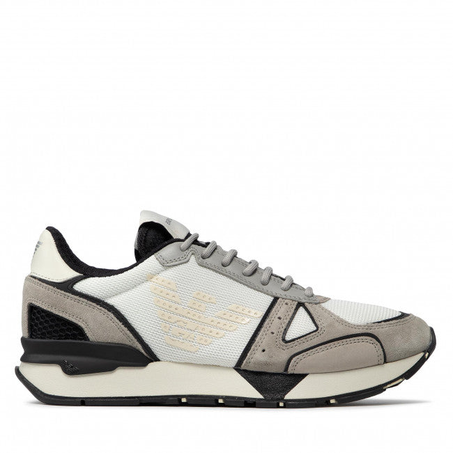 Sneakers Emporio Armani Stampate Bianco e Bordeaux 39,5 - mem39