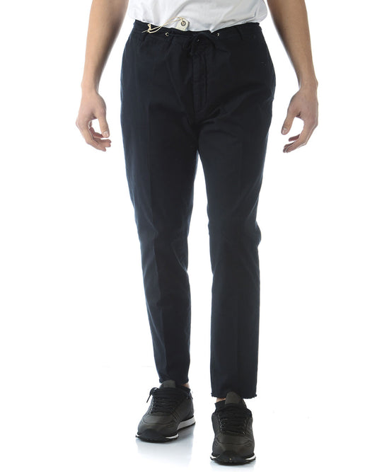 Pantaloni Blu Scuro Eleganti Daniele Alessandrini - mem39