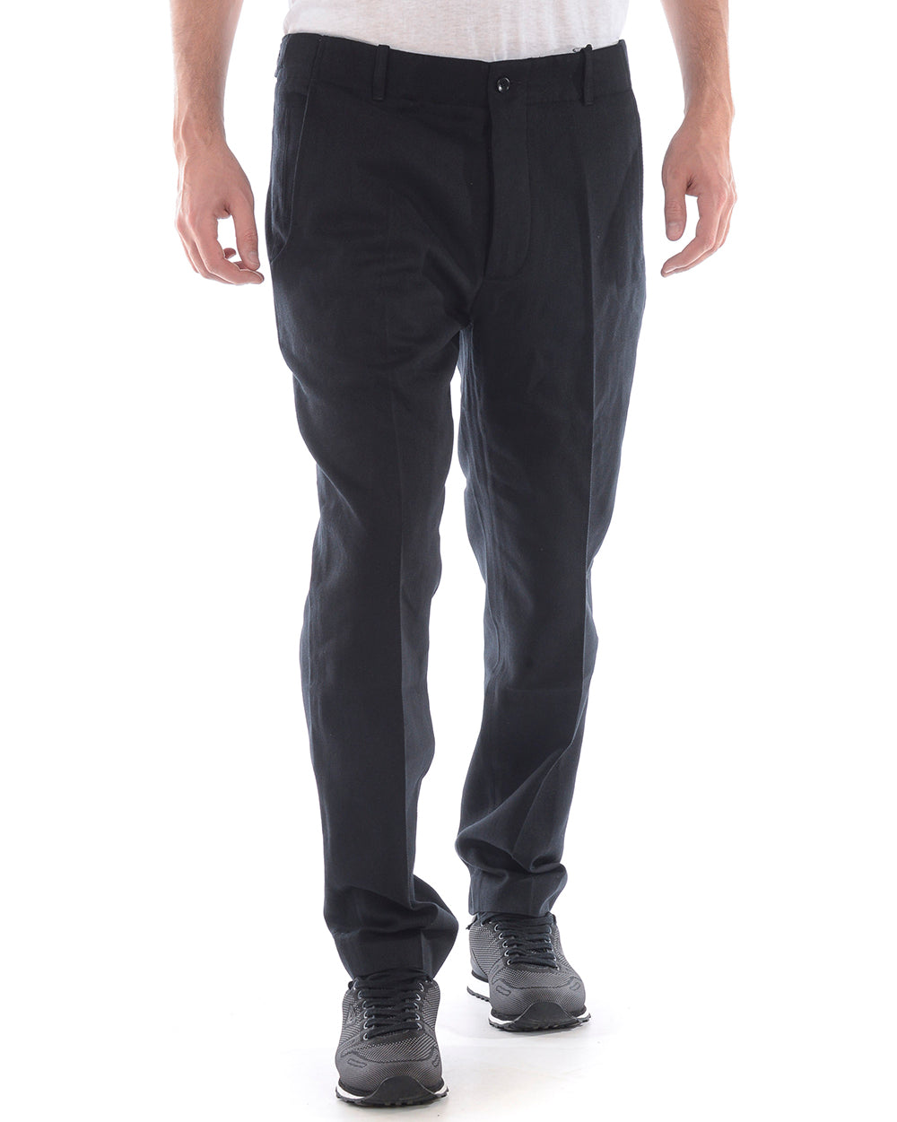 Pantaloni Nero Daniele Alessandrini - mem39