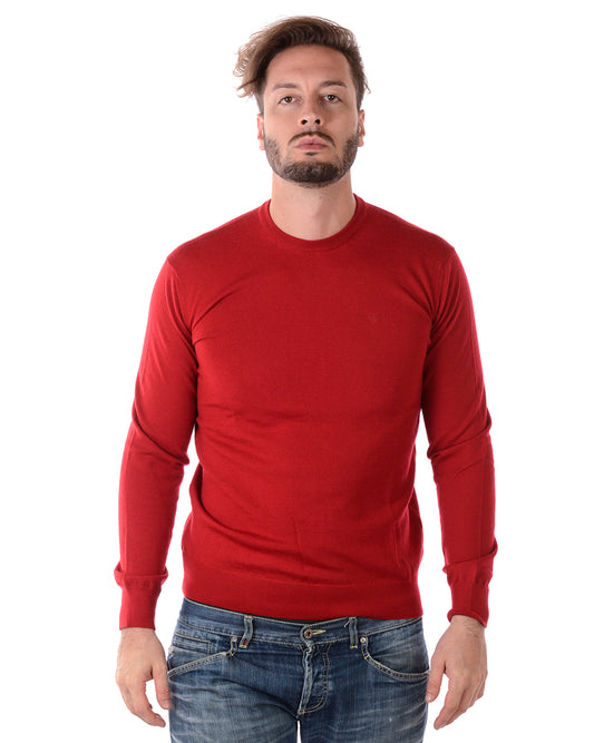 Maglia Emporio Armani Lana Vergine Rosso - mem39