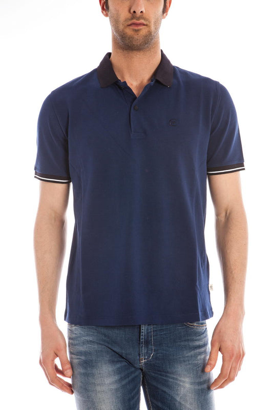 Polo CERRUTI Blu Scuro con Colletto Staccabile - mem39