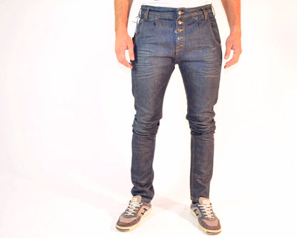 Pantaloni Denim Blu Daniele Alessandrini M - mem39