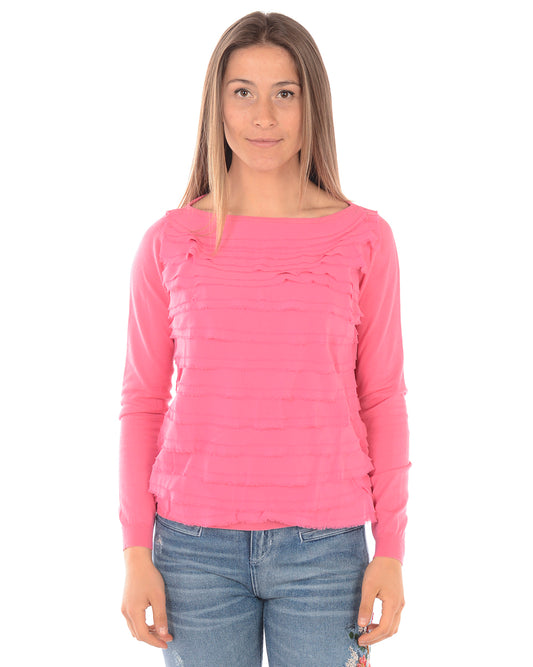 Maglia Liu Jo Fucsia con Maniche Lunghe - mem39