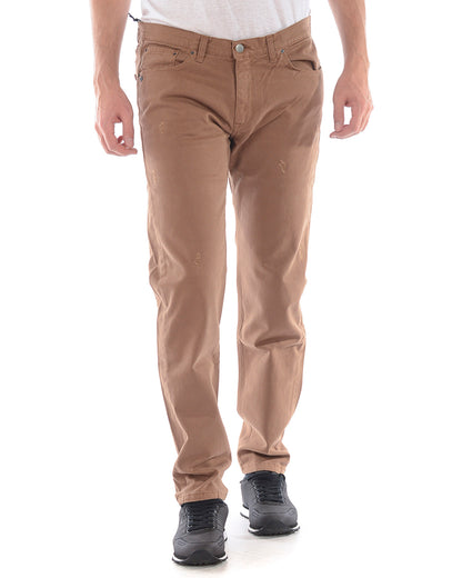 Pantaloni Marrone M in Cotone ed Elastan Daniele Alessandrini - mem39