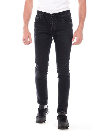 Jeans Blu Scuro Bottoni Daniele Alessandrini - mem39