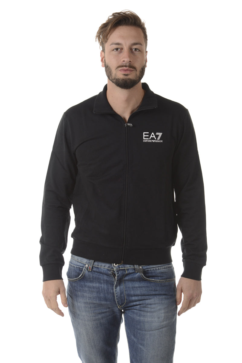 Felpa Nera EA7 con Zip - mem39