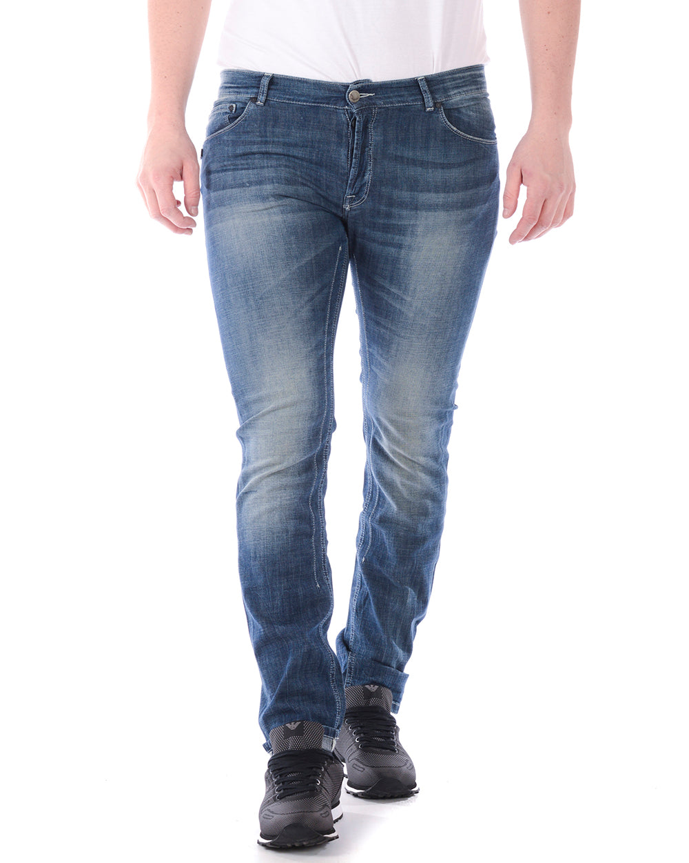 Jeans Daniele Alessandrini Denim Alta Qualità - mem39