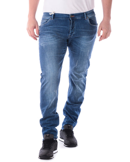 Jeans Blu Denim Daniele Alessandrini M - mem39