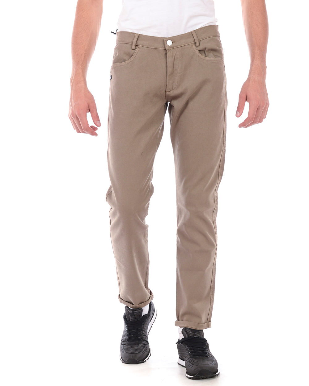 Pantaloni Beige Daniele Alessandrini M - mem39