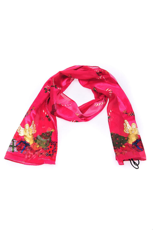 Foulard in Seta Rosa e Bianco Daniele Alessandrini - mem39