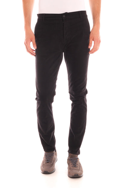 Pantaloni Daniele Alessandrini Nero Eleganti - mem39