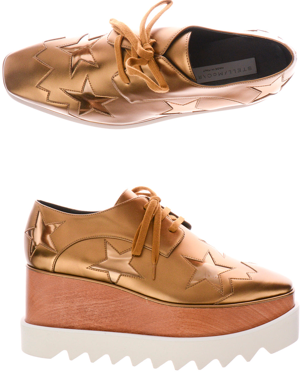 Scarpe Stella McCartney Stringate Oro 34,5 - mem39