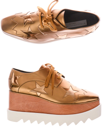 Scarpe Stella McCartney Stringate Oro 34,5 - mem39