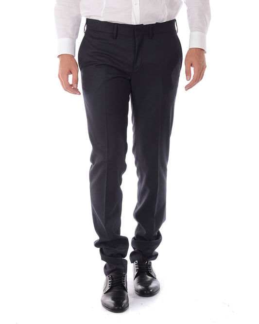 Pantaloni Blu Daniele Alessandrini Classic Fit - mem39