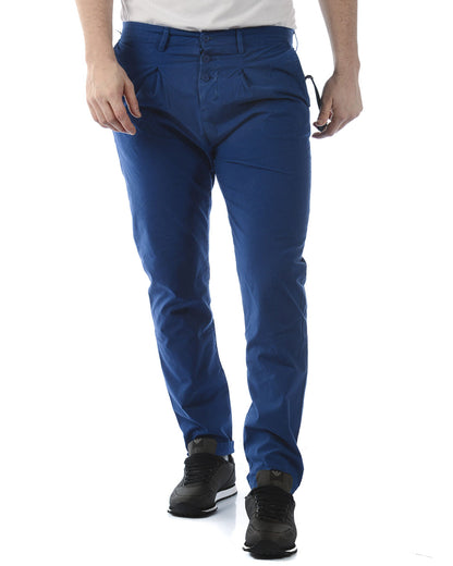 Pantaloni Daniele Alessandrini Blu Intenso - mem39