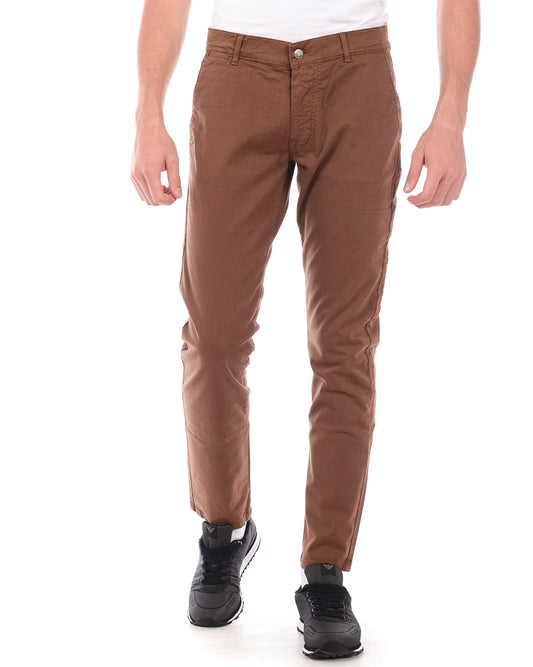 Pantaloni Eleganti Marrone - Daniele Alessandrini - mem39