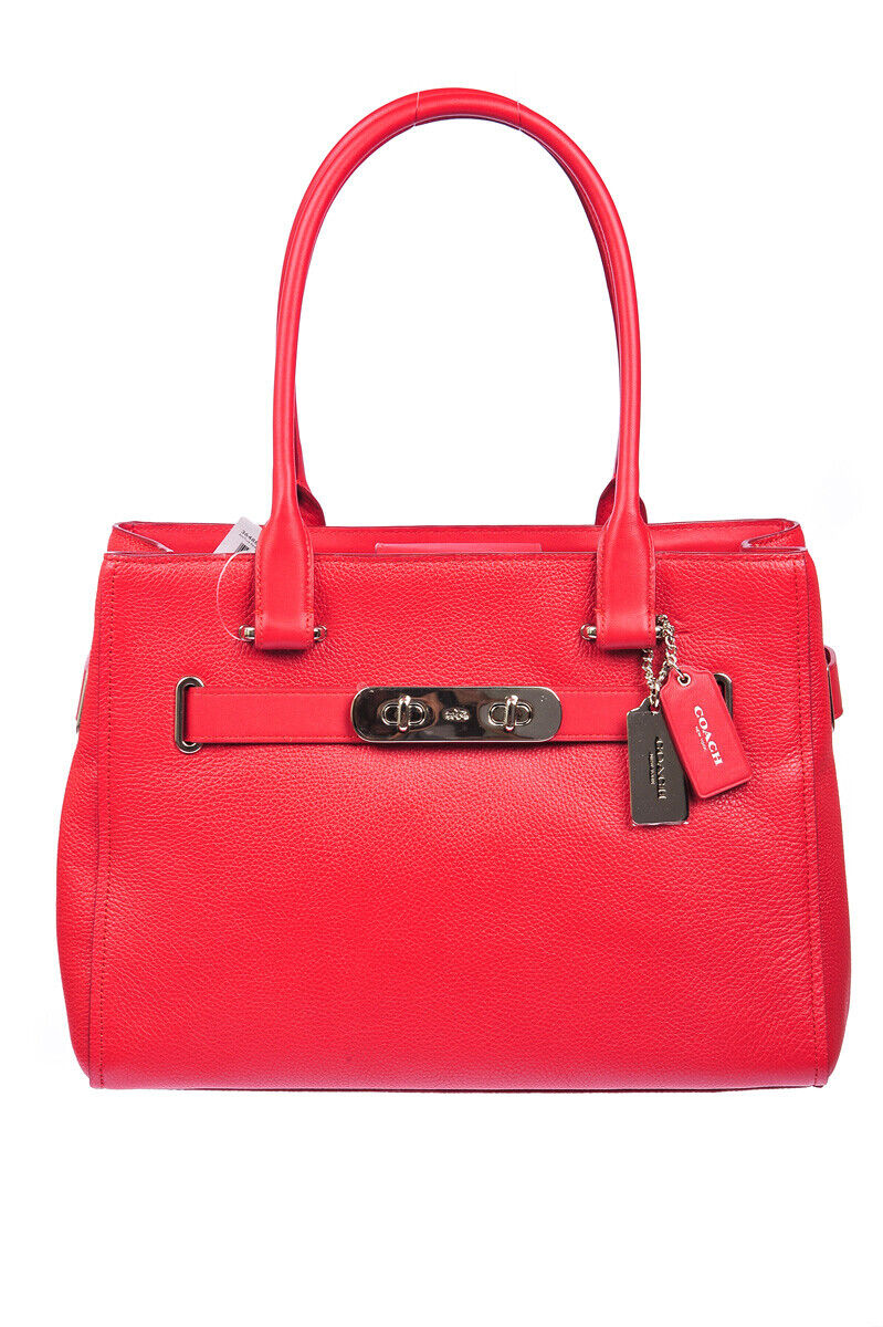 Borsa Media Rossa in Pelle Coach U - mem39