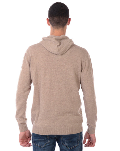 Maglia Daniele Alessandrini Beige A/I con Cappuccio - mem39