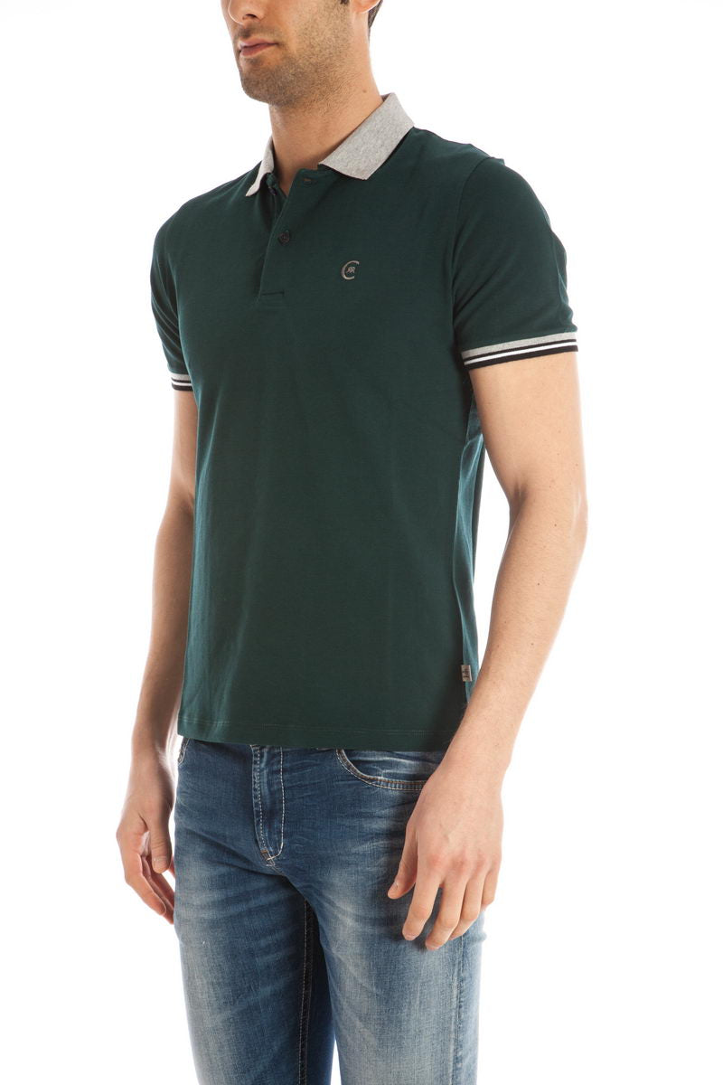 Polo Cerruti Verde con Colletto Staccabile - mem39