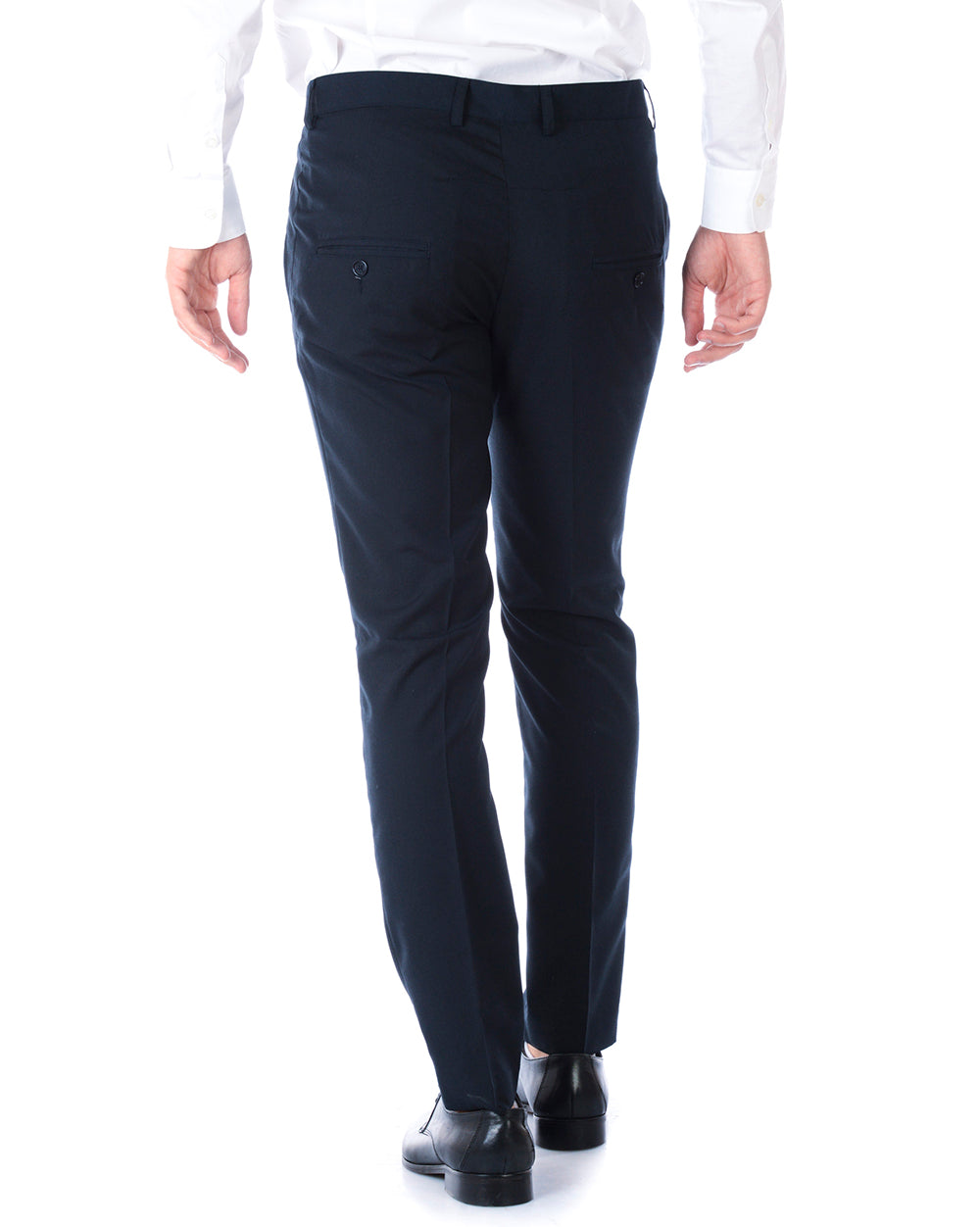 Pantaloni Blu Daniele Alessandrini 44 in Cotone - mem39