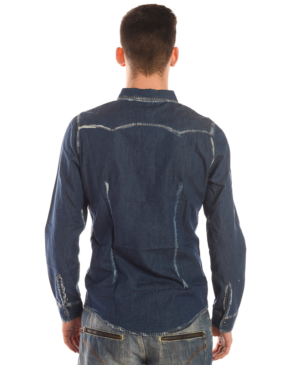 Camicia Denim Cotone Daniele Alessandrini - mem39