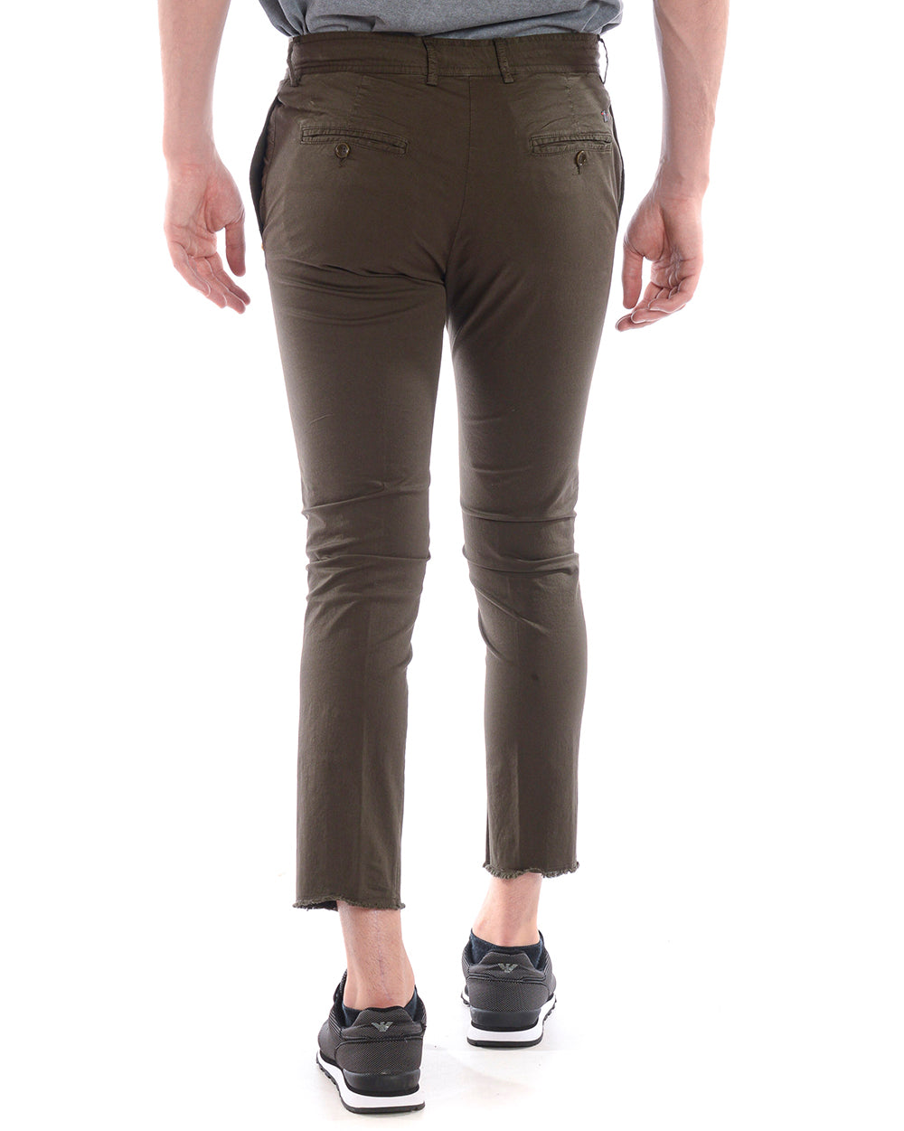 Pantaloni Beige Cotone Elastan Daniele Alessandrini - mem39