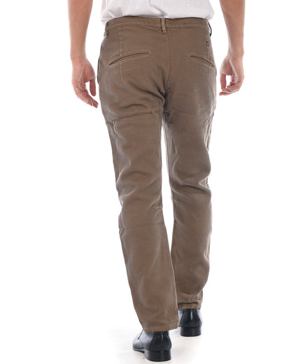 Pantaloni Beige Cotone ed Elastan by Daniele Alessandrini - mem39