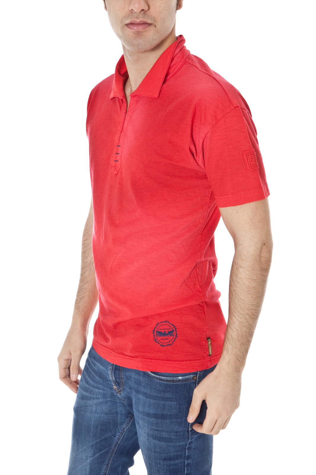 Polo Armani Jeans AJ Rosso e Bianco XXL - mem39