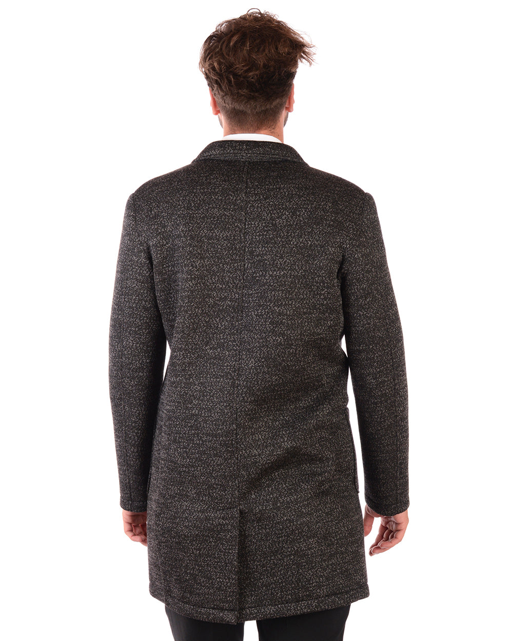 Cappotto Daniele Alessandrini Grigio Scuro - mem39