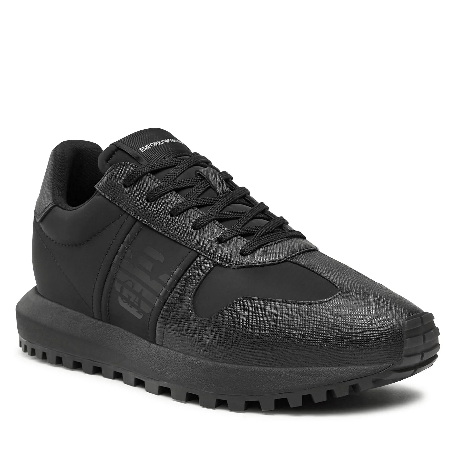 Sneakers Em. Armani Pelle Nera 40,5 - mem39