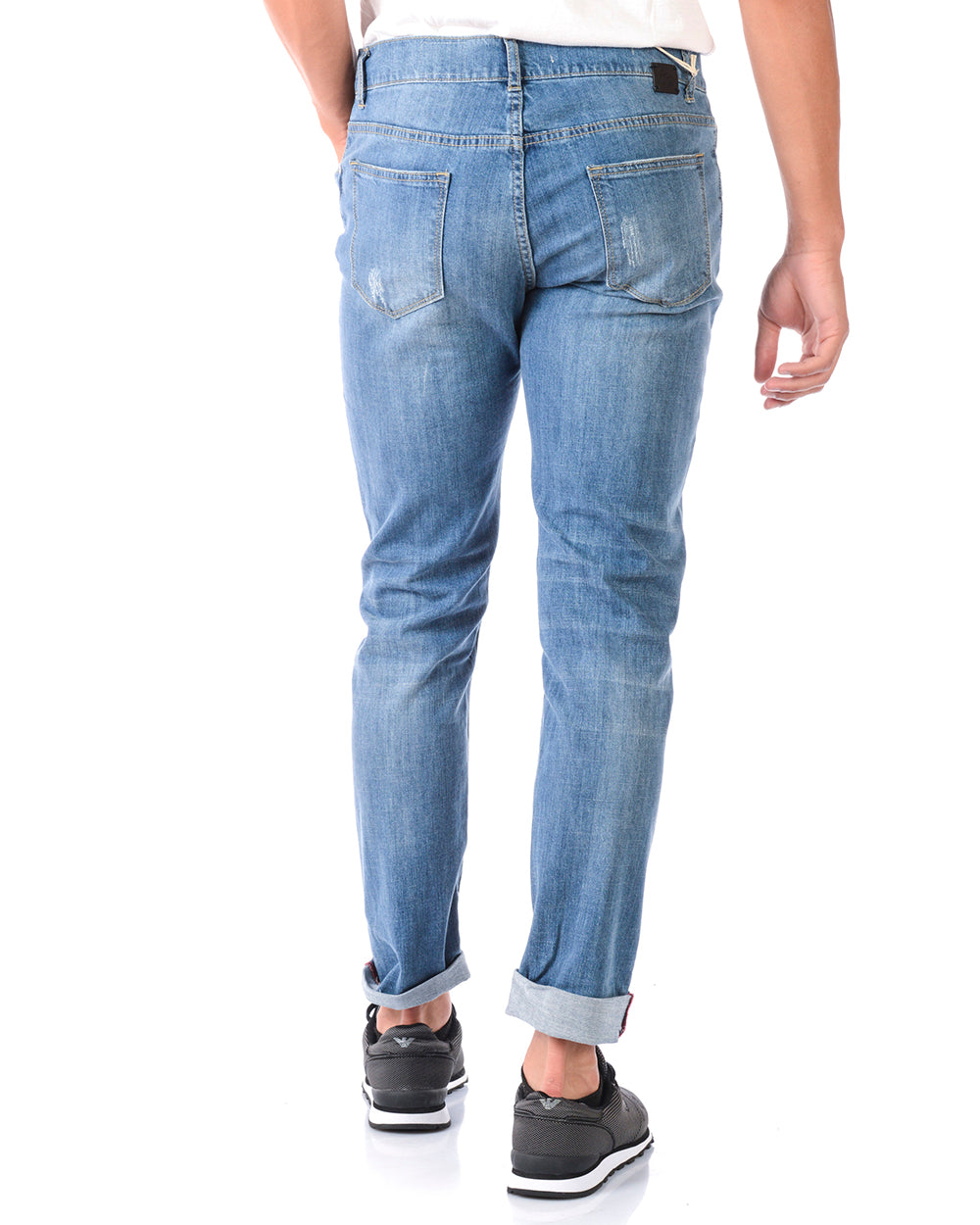 Jeans Daniele Alessandrini in Cotone ed Elastan Marrone M - mem39